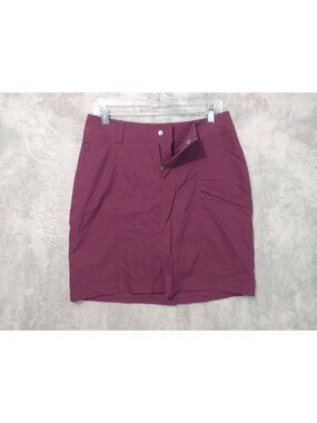 Duluth Trading Co Skort Womens 8 Dry On The Fly Cargo Stretch Mid Rise Hiking
